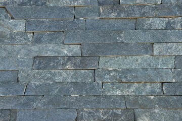 Texture of grey brick wall as background