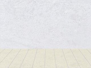 white wall and floor texture background 