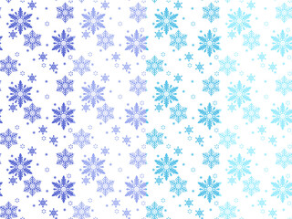雪の結晶のシームレスなパターン