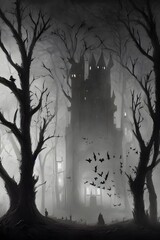 It's a dark and stormy night. You're on your way home from a Halloween party when you see a castle looming in the distance. It looks like it's straight out of a horror movie, and you can't help