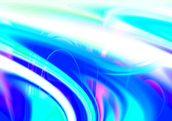 カラフルな光の波