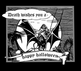 Halloween Message Illustration