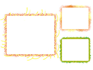 frame with flowers, set of botanical frames