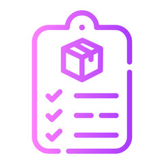 cheklist gradient icon