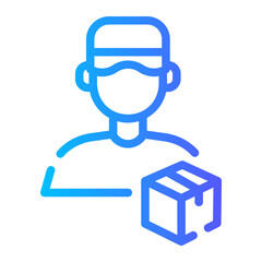 courier gradient icon