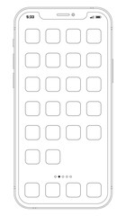 lines iphone illustration