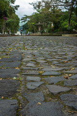 cobbled streets