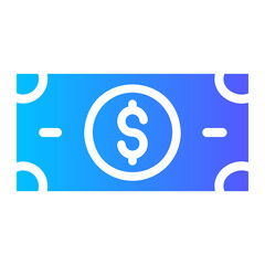 money gradient icon