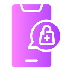 online order gradient icon
