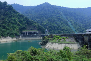 Ming Tan Dam at Nantou County, Shuili Township, Taiwan 