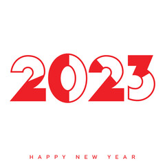 2023 Happy New Year and Merry Christmas card. Vector