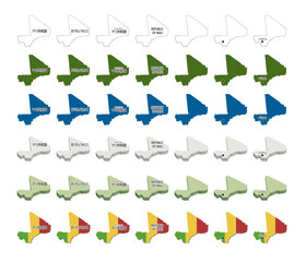 マリ（アフリカ）イラストセット