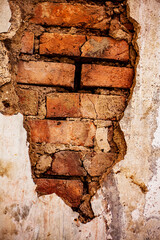 Texture is made of peeling off the wall