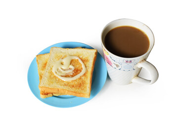 cup of coffee and cookies