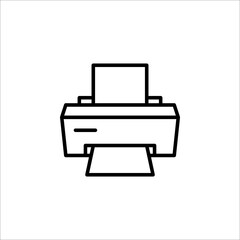 printer icon or logo isolated sign symbol vector illustration on white background. EPS 10