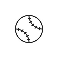 Baseball or Softball Icon Vector Logo Symbol Template