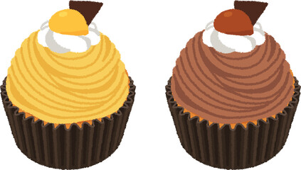 モンブランのイラスト