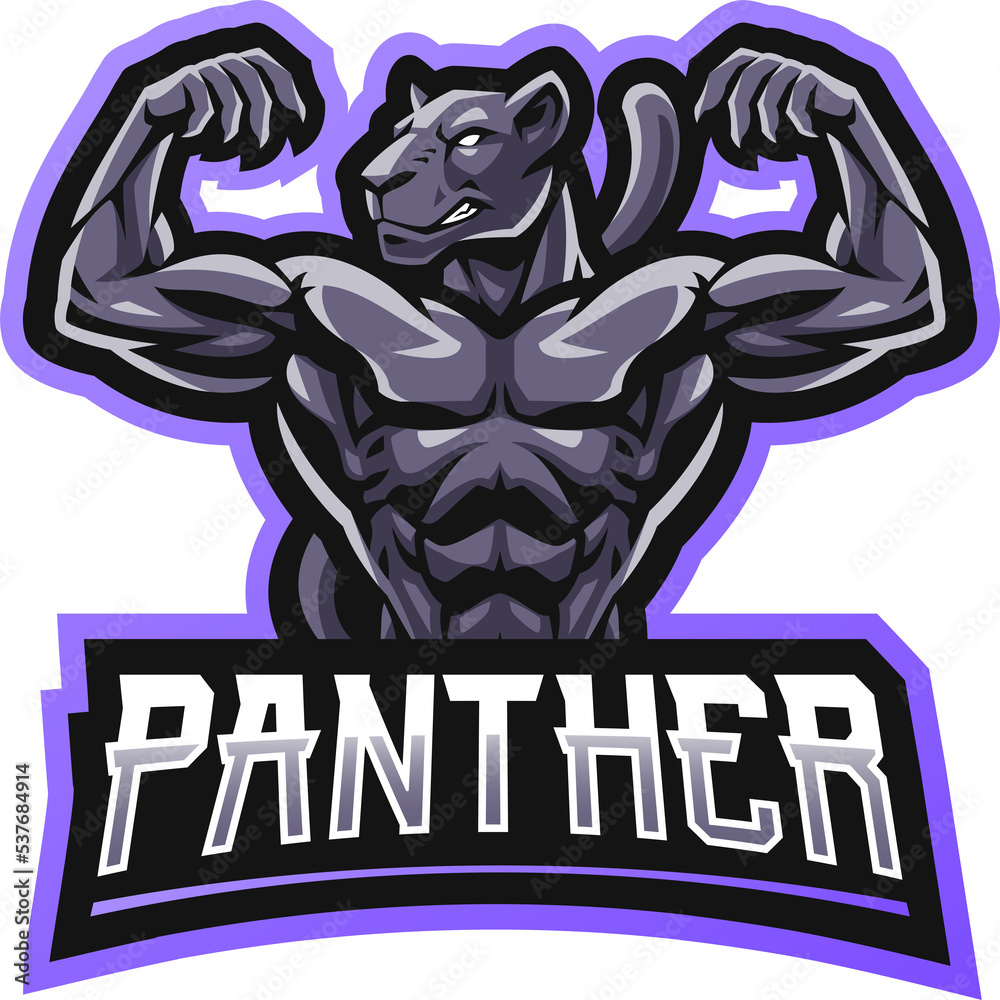 Canvas Prints panther gym esport mascot