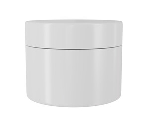 3d rendering white cosmetic cream jar