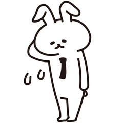 色加工ok うさぎ素材No.83 すみません