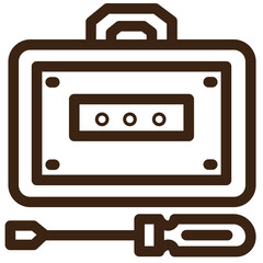 repair service settings technical tool outline icon