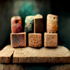 Wooden blocks
