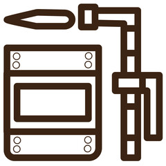 girder rafter steel tools outline icon