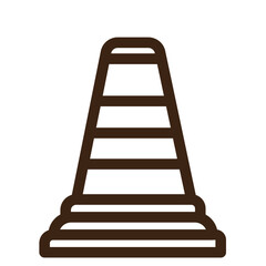 construction tools traffic urban outline icon