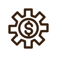 marketing setting tools outline icon