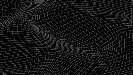 Line Wave Black And White Gravity