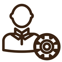 tools avatar profile outline icon