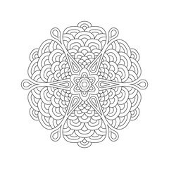 Mandala. Abstract illustration. Ornament for decor, cards etc.