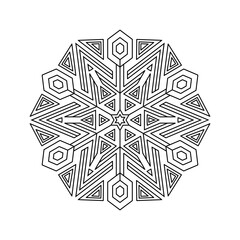 Mandala. Abstract illustration. Ornament for decor, cards etc.