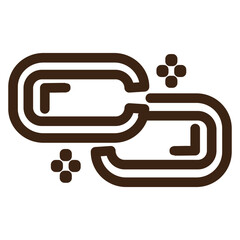 linked multimedia tools outline icon