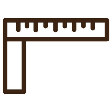building labor ruler tools outline icon