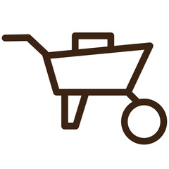 builder tools constructions outline icon