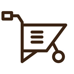 builder tools constructions outline icon