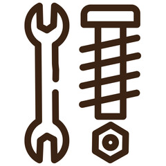 mechanic installation tool outline icon