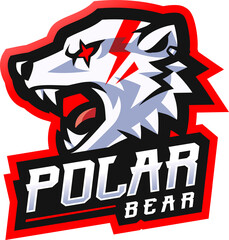 polar bear esport mascot  © Visink.art