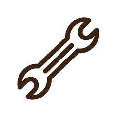 wrench tools repair equipment outline icon