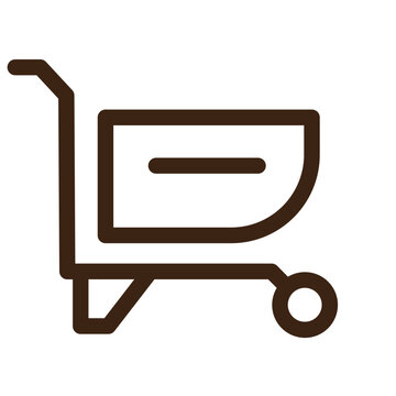 recommend clip art: wheelbarrow work builder outline icon