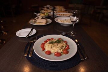 prato, restaurante, alimento, almoço, comida
