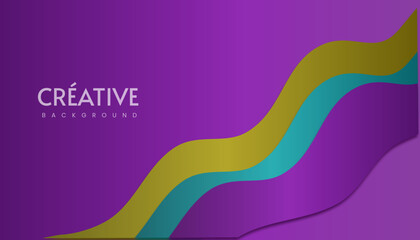 Waves abstract colorful background modern concept illustration 