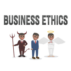 business african ethics design character person with text