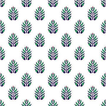 Seamless leaf pattern background,Abstract Geometric Pattern generative,  for any fabric and textile, wallpaper, packaging ,illustration