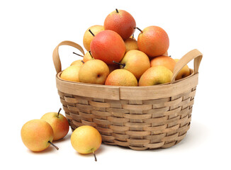 nanguo pear on white background
