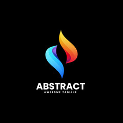 Vector Logo Illustration Abstract Gradient Colorful Style