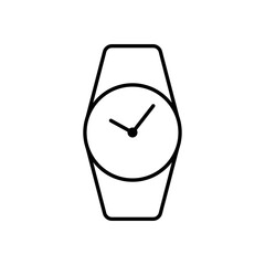 watch, time clock icon vector