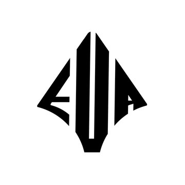 EUA logo. EUA letter. EUA letter logo design. EUA modern and creative letter logo. 3 letter logo Vector Art Stock Images.