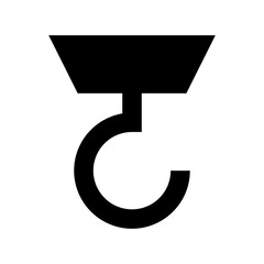 Crane Lifter Flat Vector Icon 